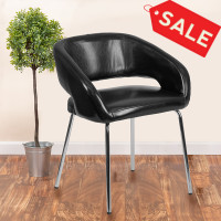 Flash Furniture CH-162731-BK-GG Fusion Leather Chair in Black